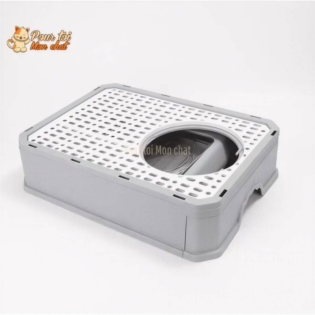 Bac à Litière Élégant et Hygiénique pour chat – LittyKitty4™ Pour toi Mon chat