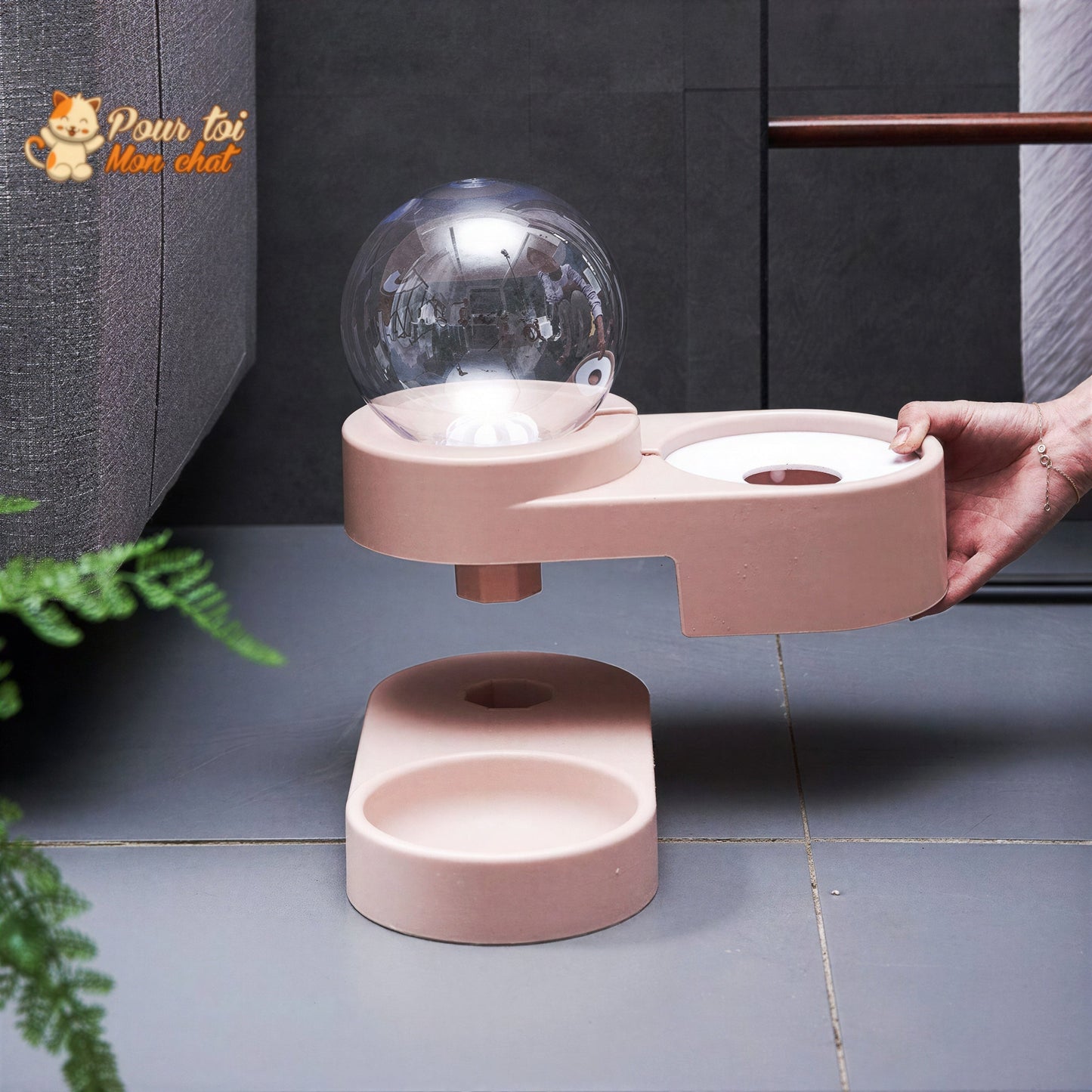 Distributeur d'Eau pour Chat 2 en 1 - Districat™ Pour toi Mon chat