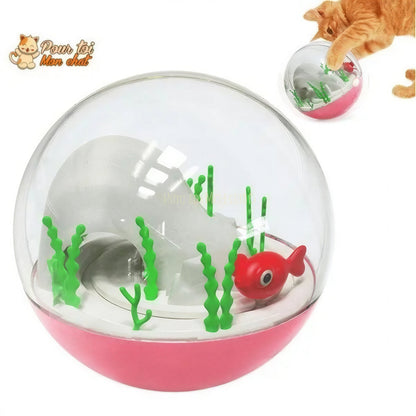 Balle de jeu interactive “aquarium” pour chat - AQUA'CHAT™ Pour toi Mon chat