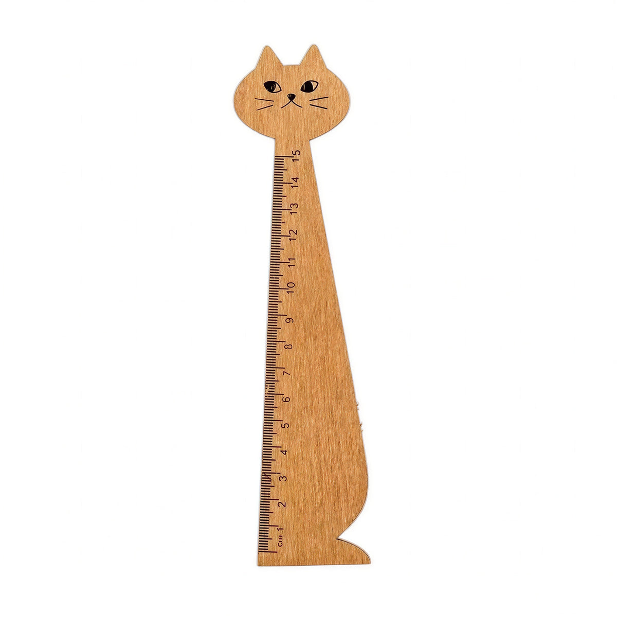 Règle droite en forme de chat mignon en bois Pour toi Mon chat