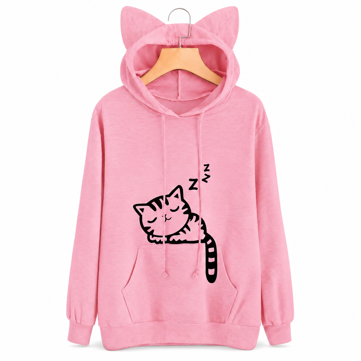 Sweat à capuche en forme de chat pour femmes Pour toi Mon chat