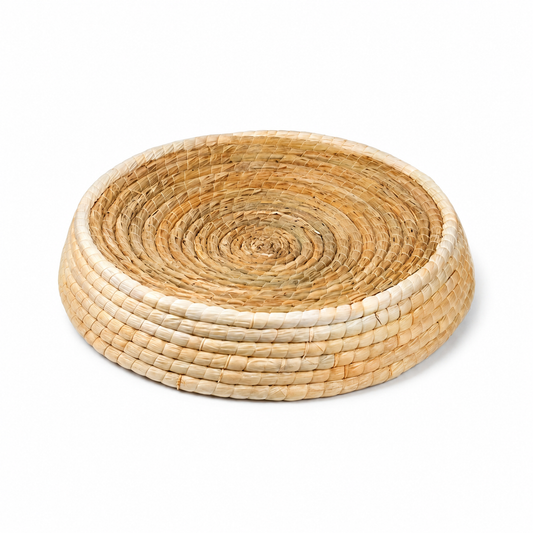 Lit en paille tissé à la main pour chat Pour toi Mon chat