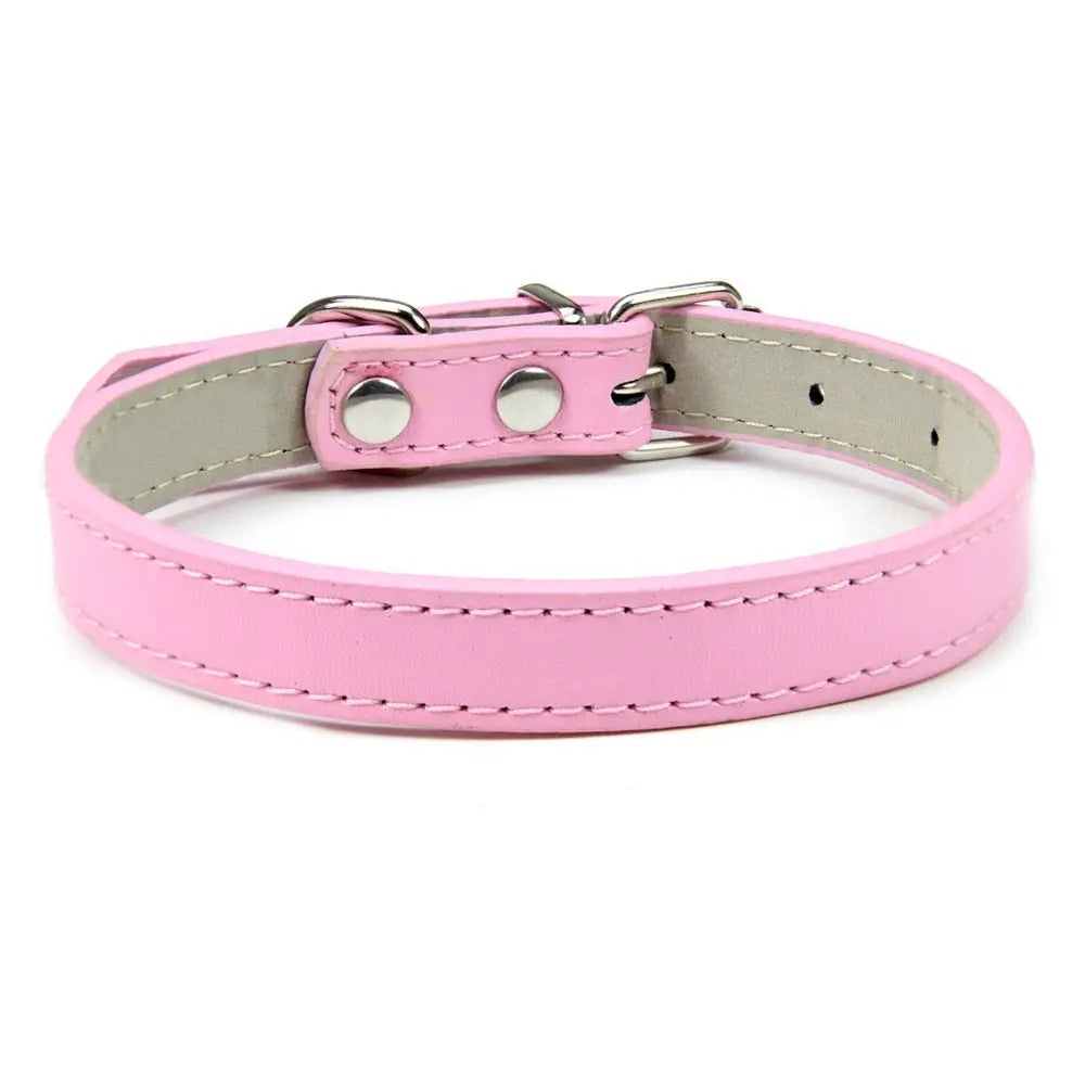 Collier en cuir souple et solide pour chat Pour toi Mon chat