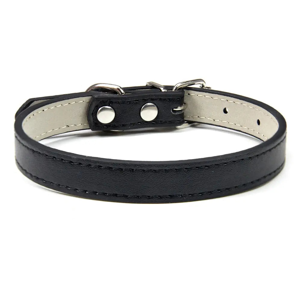 Collier en cuir souple et solide pour chat Pour toi Mon chat