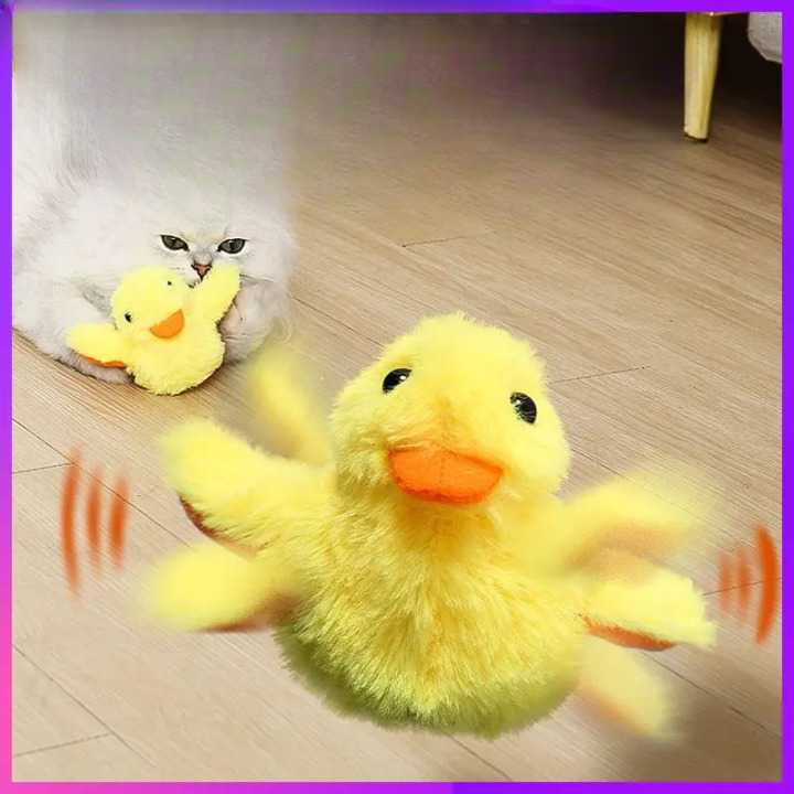 Jouet canard en peluche électrique pour chats Pour toi Mon chat