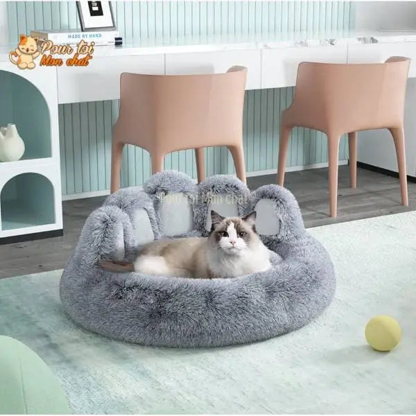 LIT À GRIFFES D’OURS POUR CHAT - TEDDYCAT™ - Pour toi Mon chat