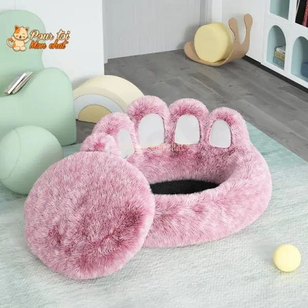LIT À GRIFFES D’OURS POUR CHAT - TEDDYCAT™ - Pour toi Mon chat