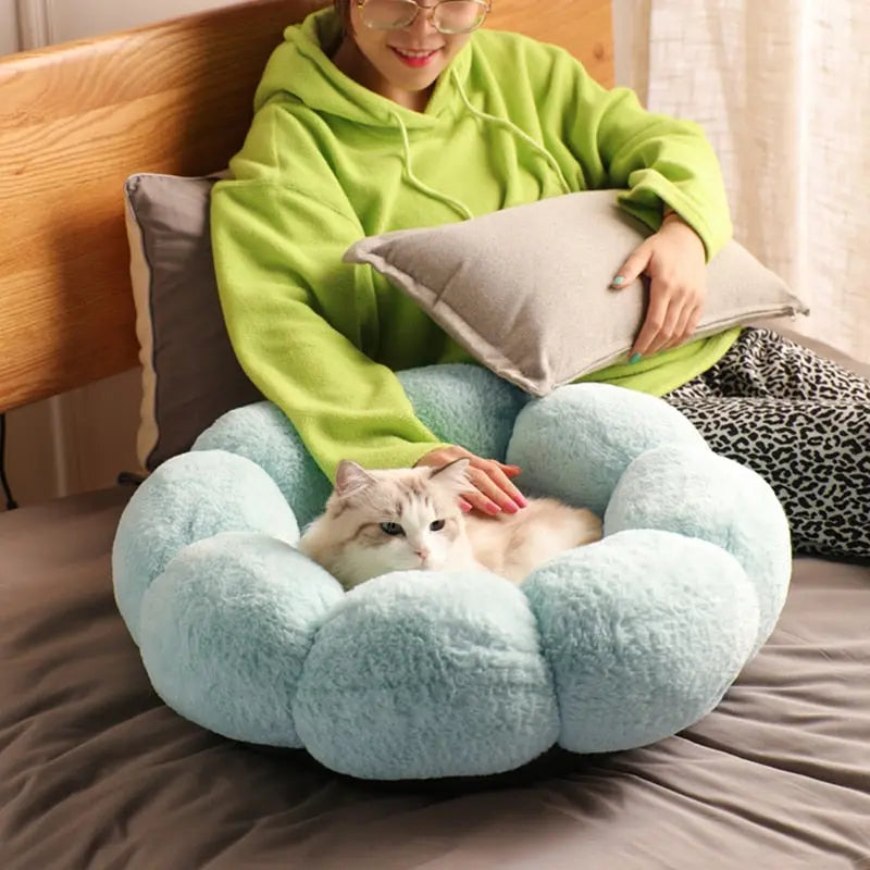 Lit de chat doux et lavable Pour toi Mon chat
