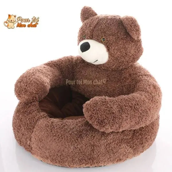 NICHE EN PELUCHE OURSON POUR CHAT - OURSàCHAT™ - Pour toi Mon chat