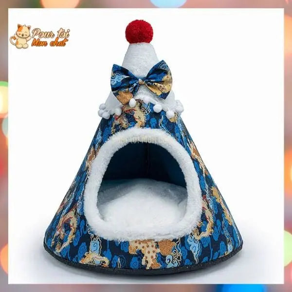 Noël Sapin de Noël Or et Argent - Pour Chat - SapinVelours™ - Pour toi Mon chat