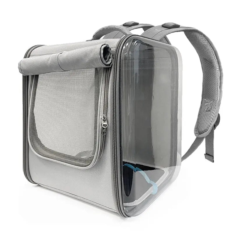 Sac à dos carré de transport spacieux pour chat Pour toi Mon chat