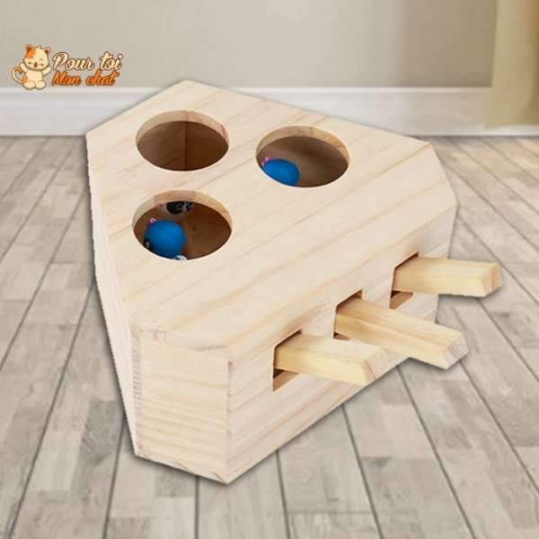 Jeu éducatif en bois - AttrapCat'™ - Pour toi Mon chat